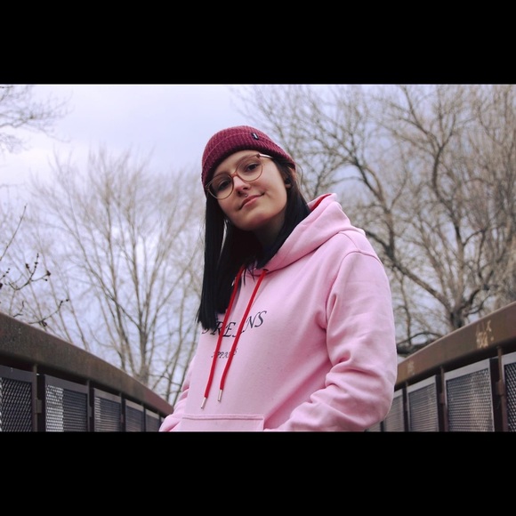 Pink hoodie for men & women - Picture 3 of 3